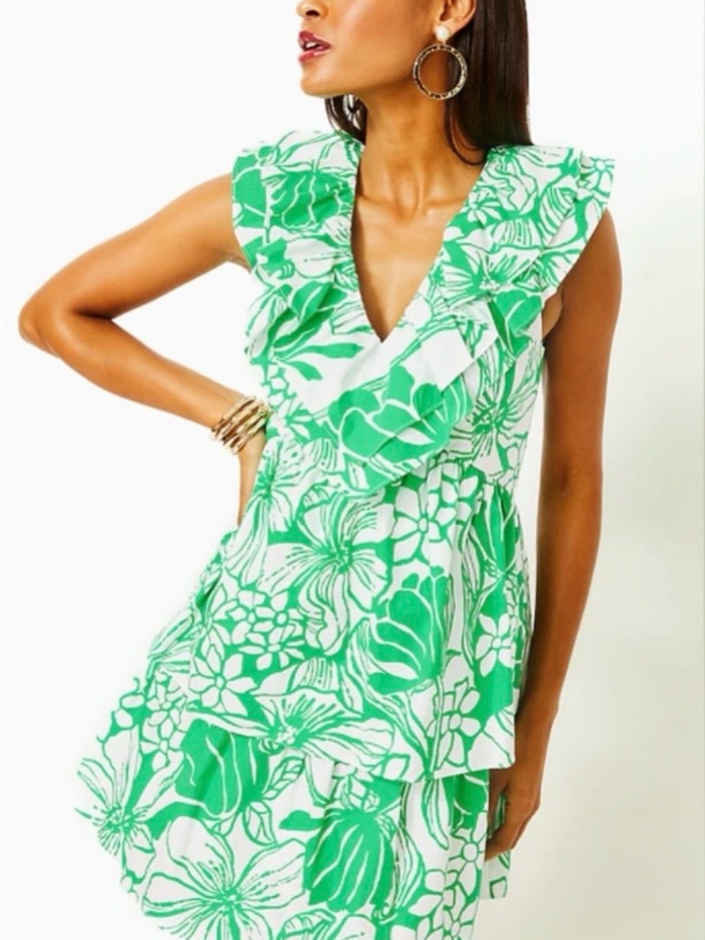 Lilly Pulitzer Ritamarie Dress in Spearmint Kiss My Tulips - 12 NWT